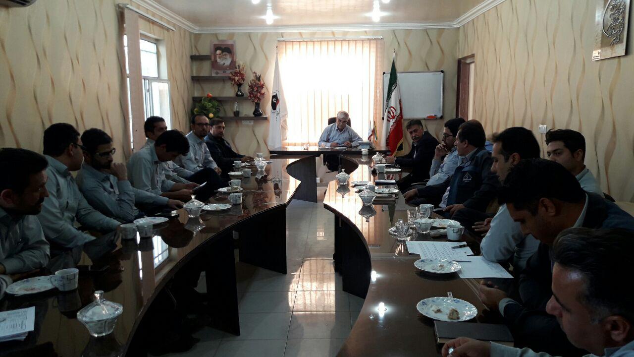 جلسه مدیر عامل مجتمع شرکت جهان فولاد سیرجان با سرپرستان شرکت